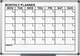 月曆劃線白板 Monthly Planner