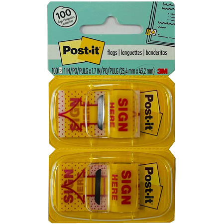 3M 680-SH2 mXJ Sign Here (Ӹ 50i/]x2) ƶKXJ, Post it, Stick notes sticker, sign here