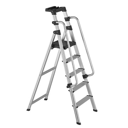 鋁質扶手安全梯 (5級/63cmW/120cmH) ladder 梯子 踏脚 鋁梯,梯子及踏脚 鋁梯 ladder