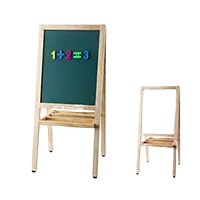 Deli 7898 A型兒童雙面磁性畫板(白板+粉筆綠板 / 1100x520mm)