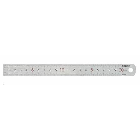 Deli 8462 ׿ (20cm) steel Ruler  ؤl 