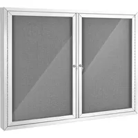 室外防水廚窗展示櫃(帶鎖/雙門/120Wx90Hx4.8DHcm)