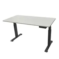 SONEX 電動升降辦公桌 (黑色架/白色桌面-140x70cm)