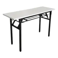 簡約摺疊式桌子(1400Lx400Dx750H)(灰色)