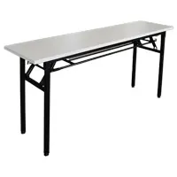 簡約摺疊式桌子(1600Lx400Dx750H)(灰色)