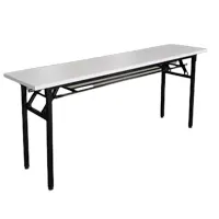 簡約摺疊式桌子(1800Lx400Dx750H)(灰色)