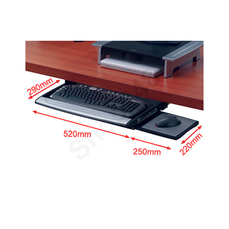 Fellowes FW8031201 piL Keyboard Drawer,Huǲ~,LΥDӦ[, Keyboard Drawer and Computer accessories
