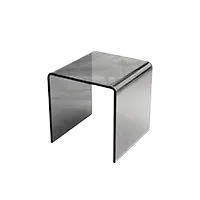 方形強化黑玻璃茶几 / 展示架 (L340 X W340 X H340mm)