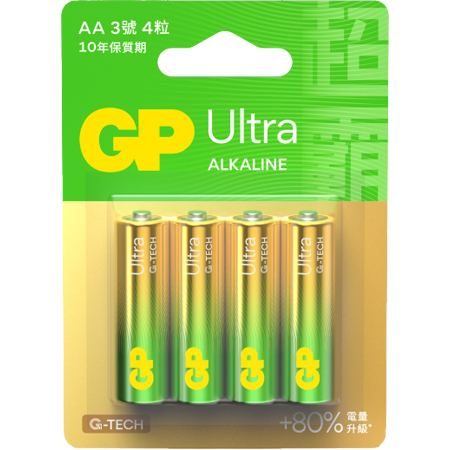 GP  Ultra Pʹq Alkaline (2A / 4ɸ) GP WQ 3A AAA battery,电,q q q