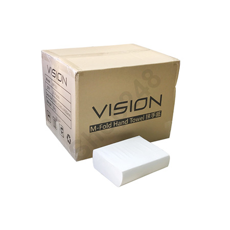VISION M-Fold Hand Towel 抹手紙 ( 200張/包)(20包/箱) tissue,紙巾及廁紙Paper Towels and Tissues