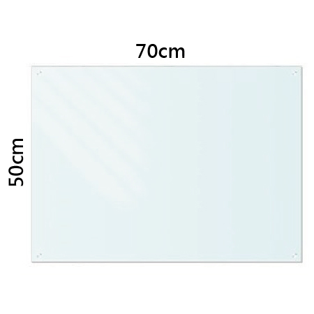 Magnetic Tempered Glass Whiteboard ϩʱjƬժO 70x50cm 