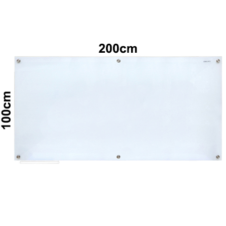 Magnetic Tempered Glass Whiteboard ϩʱjƬժO 200x100cm ƱjƬժO Magnetic Tempered Glass Whiteboard