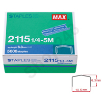 Max 2115-1/4-5M (B8) 書釘(5,000枚/盒)