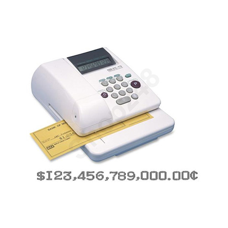 MAX EC-70 ql䲼 (饻sy) 䲼 Electronic Checkwriter cheque writer chequewriter machine
