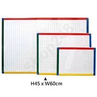 彩虹邊格仔線磁性白板 (W60xH45)cm