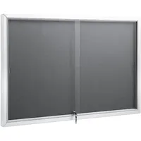 雙門玻璃櫥窗柜(躺門帶鎖/120Wx80Hcm)