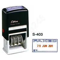 Shiny S403 自動上墨印章 (FAXED+DATE+BY)
