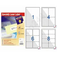 Smart Label A4電腦透明光面貼紙 (10張裝)