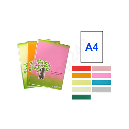 VISION A4 彩色貼紙 (20張裝) VISION彩色標簽貼紙 A4 Color label