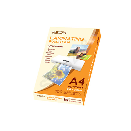 VISION L (A4-216x303)mm (125mic/100i) L L Clear Laminating Pouches Laminating Film laminator pouch 