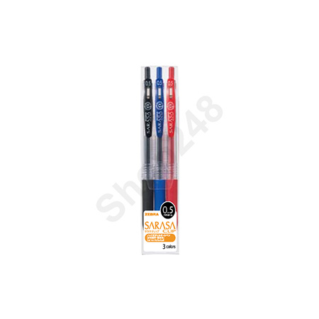ZEBRA P SARASA JJ15-3CA Q(0.5/3)(3) wl Retractable Ball Pen