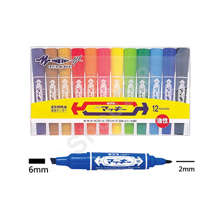 ZEBRA P MC-150-12C jM_cYM (ʩC/12) cY oʵ O Sign Pen Permanent Marker pen  Y